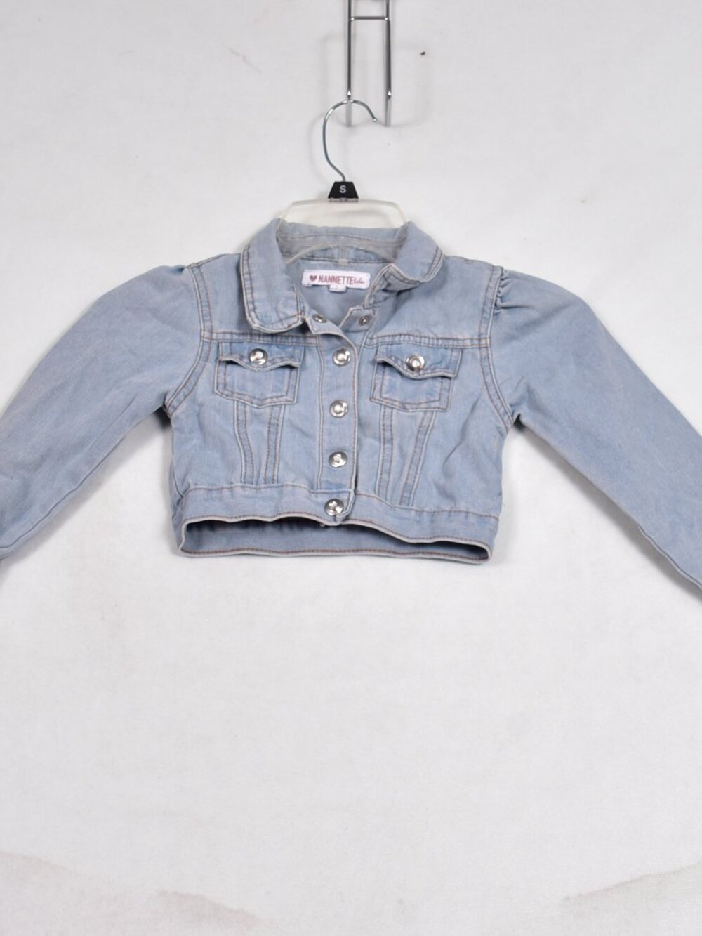 Nannette Kids Girls Jean Jacket Coat Size Small Light Wash